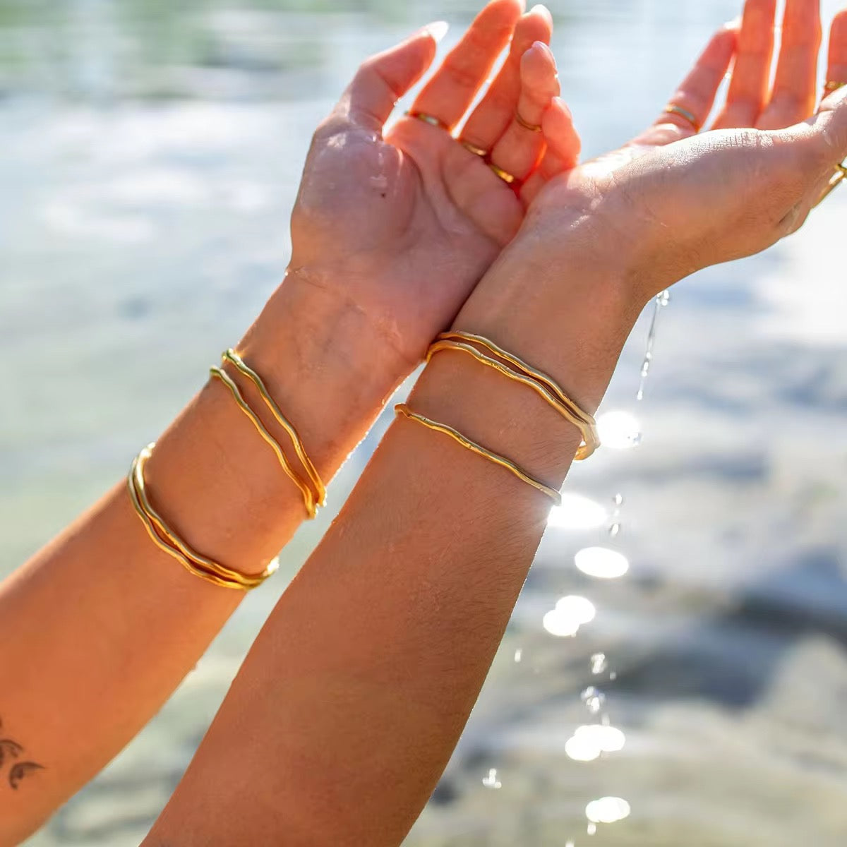Wavy Cuff Bangle