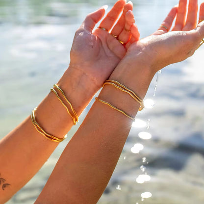 Wavy Cuff Bangle
