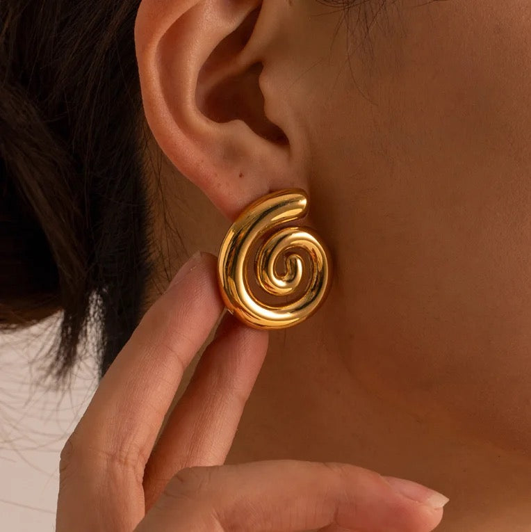 Chunky Spiral Studs