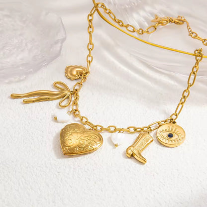 Big Heart Charm Necklace