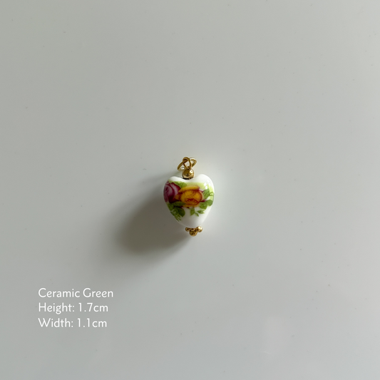 Ceramic Charm- Green