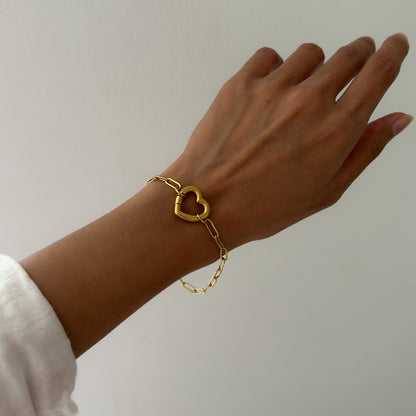 Heart Carabiner Bracelet