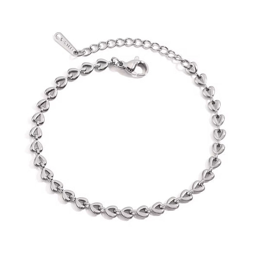 Silver Heart Bracelet