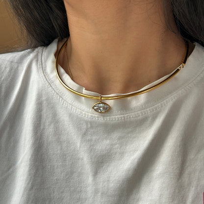 Bezel Collar Necklace