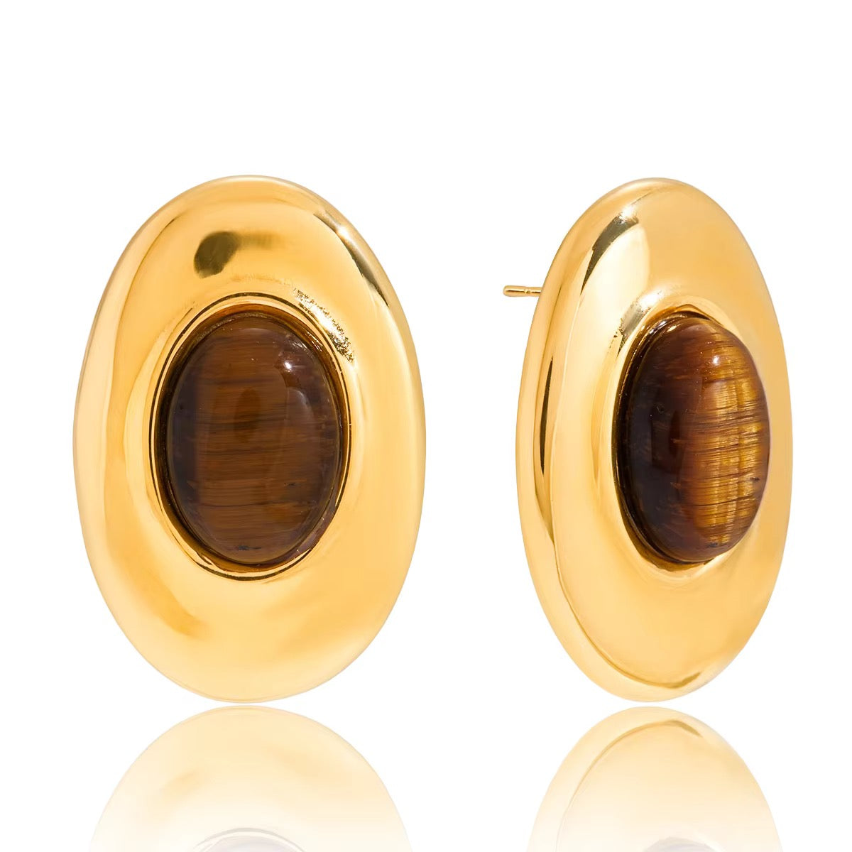 Tiger Eye Studs
