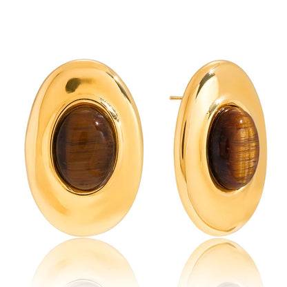 Tiger Eye Studs
