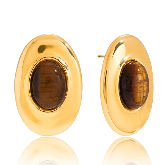 Tiger Eye Studs