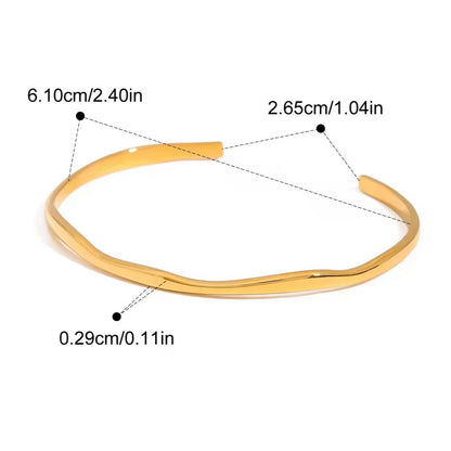 Wavy Cuff Bangle