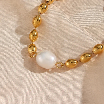 White Bead Necklace