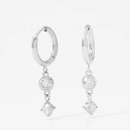 Silver Droplet Huggies