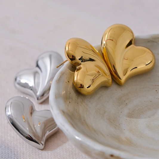 Bold Heart Studs