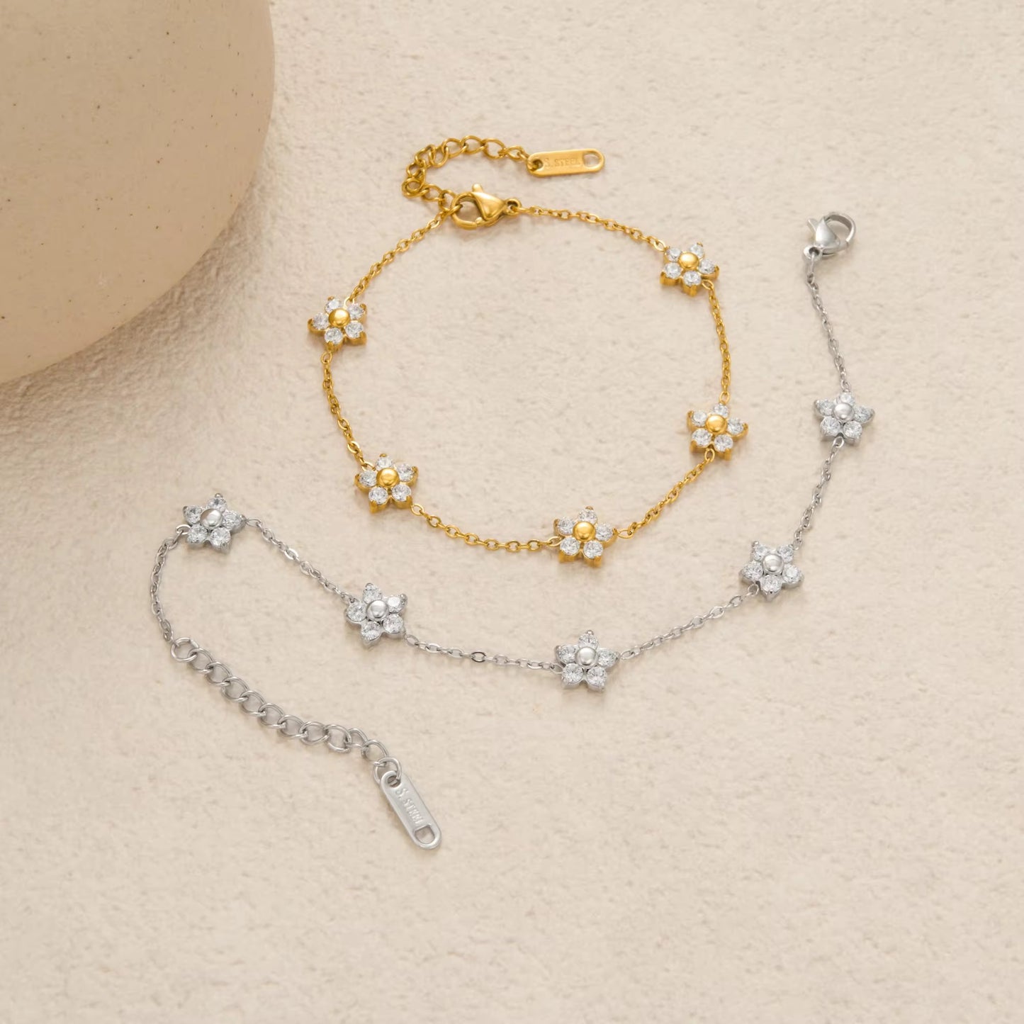 Flower CZ Bracelet