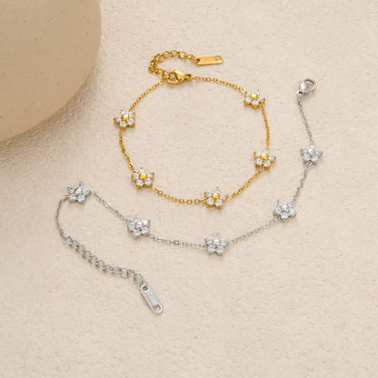 Flower CZ Bracelet