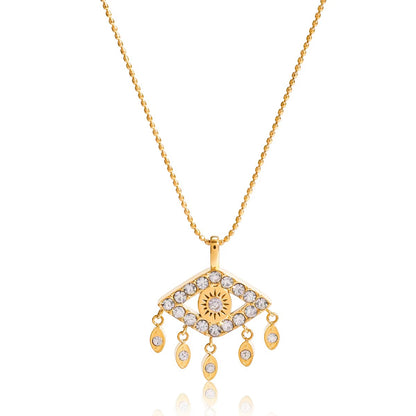 Crystal Eye Necklace