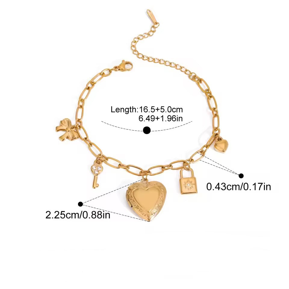 Solo Locket Bracelet