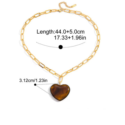 Brown Heart Chain