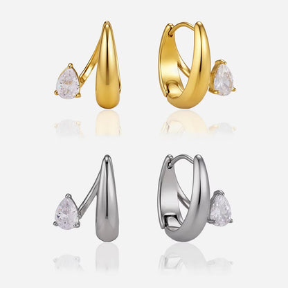 Eve Pear Hoops