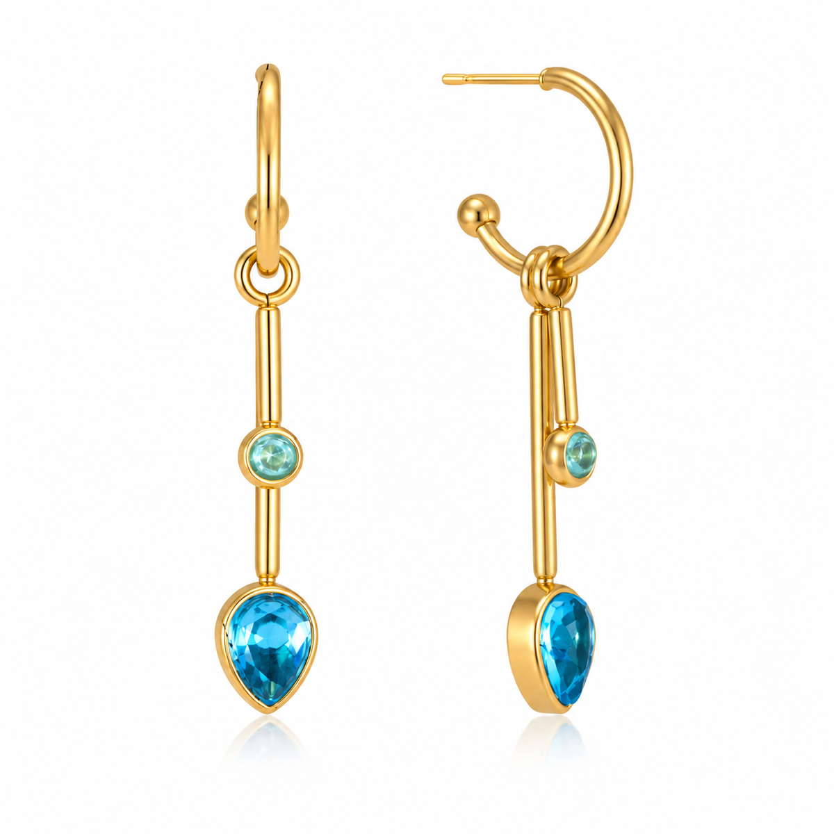 Blue Tassel Earrings