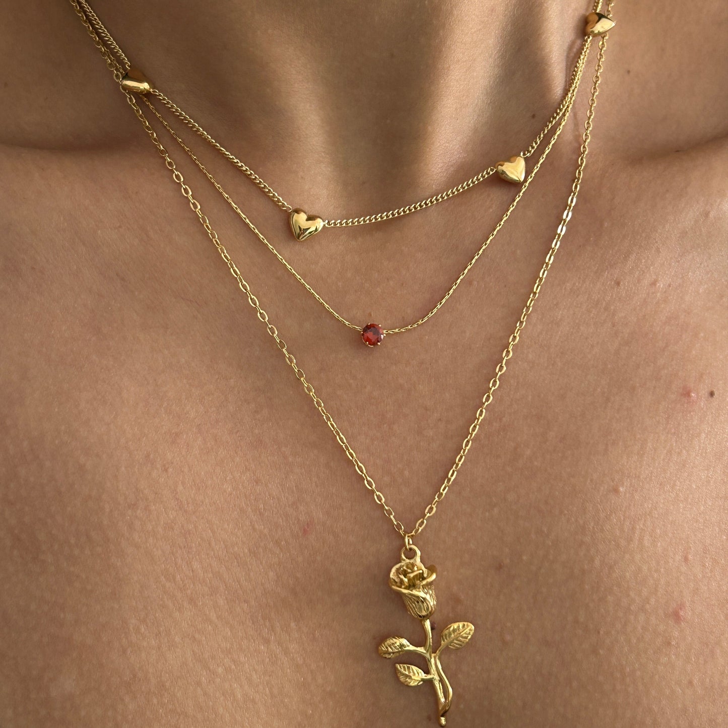 Red Pendant Chain