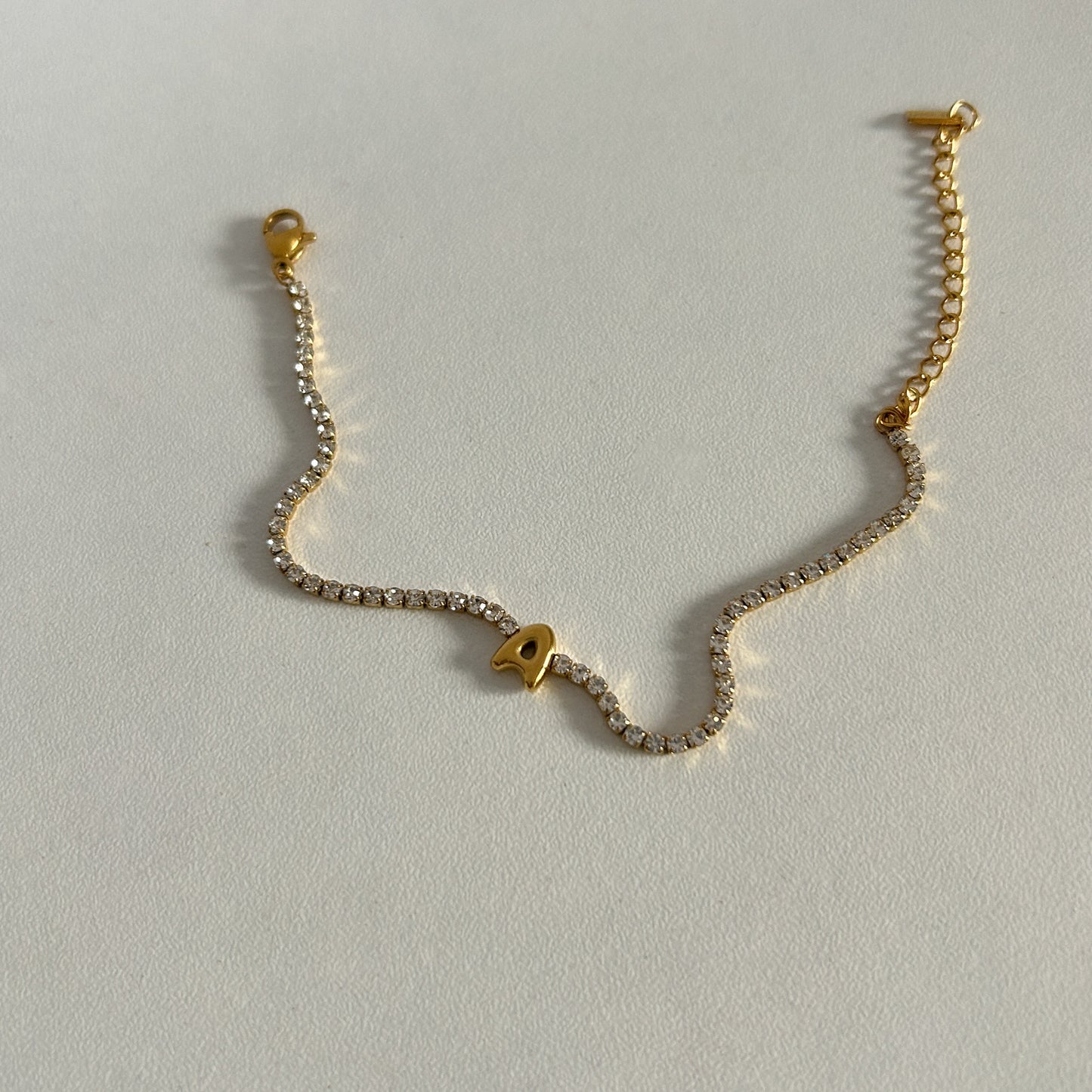 Initial Tennis Bracelet