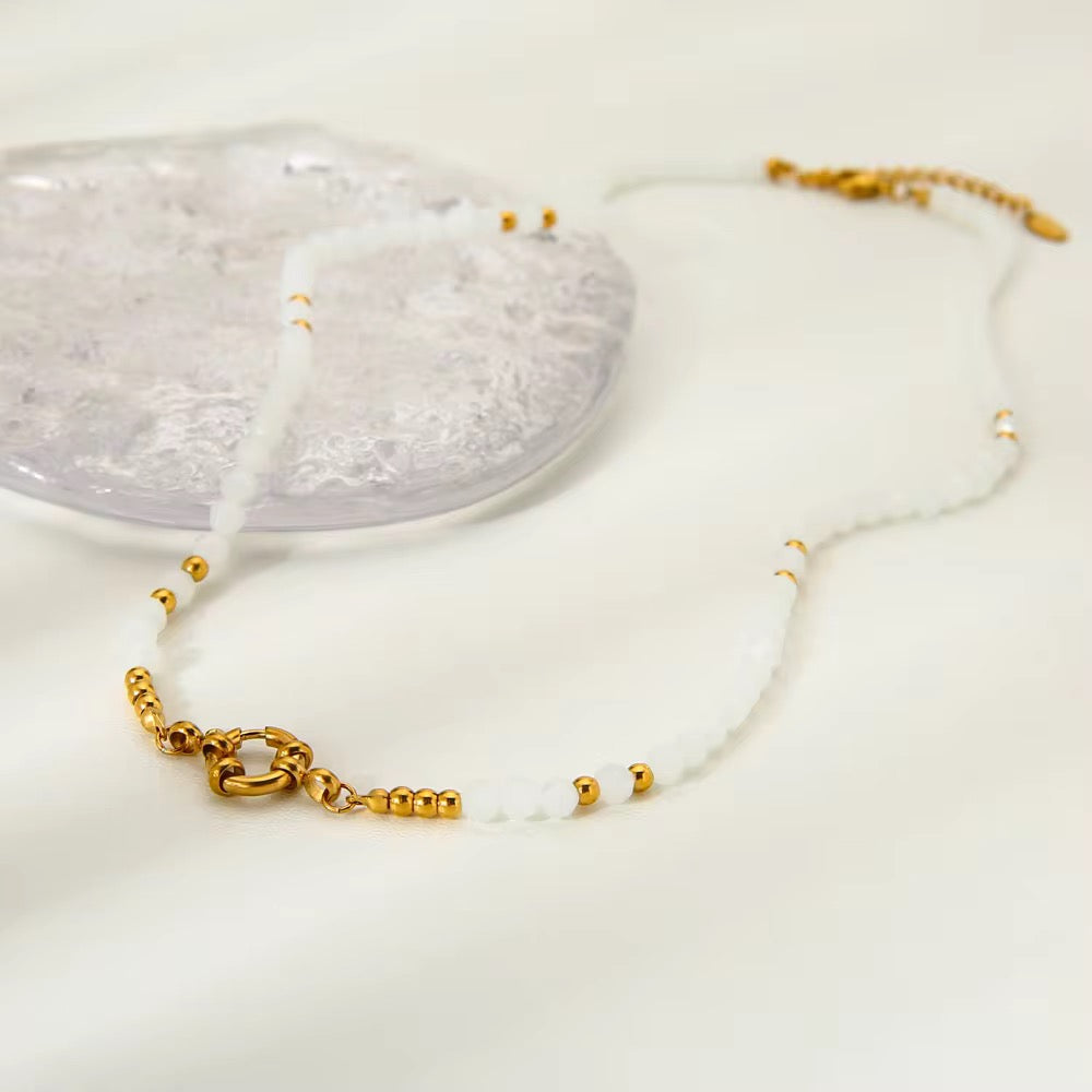 White Bead MYO Chain