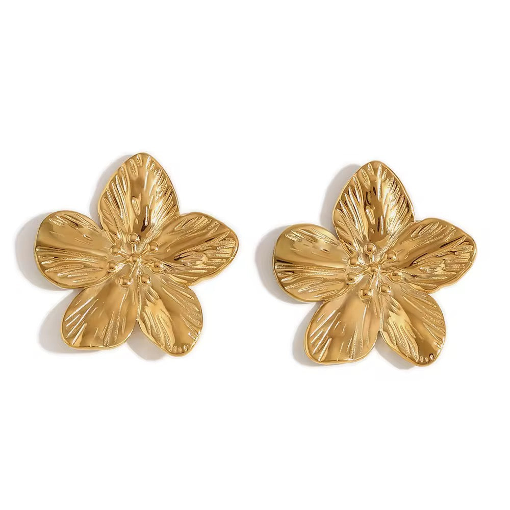 Textured Petal Studs