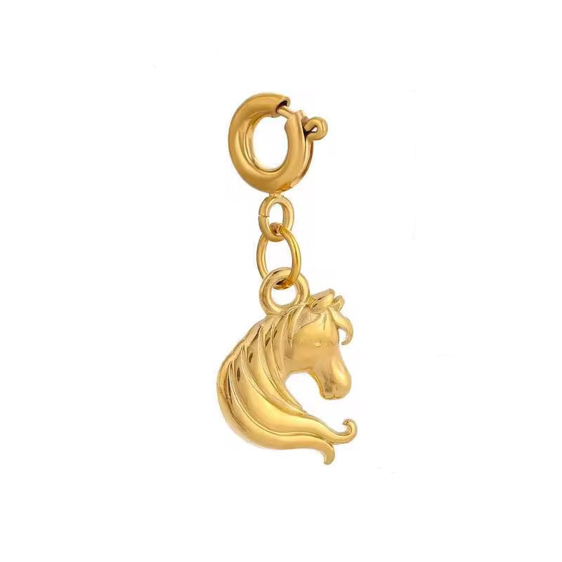 Gold Horse Charm