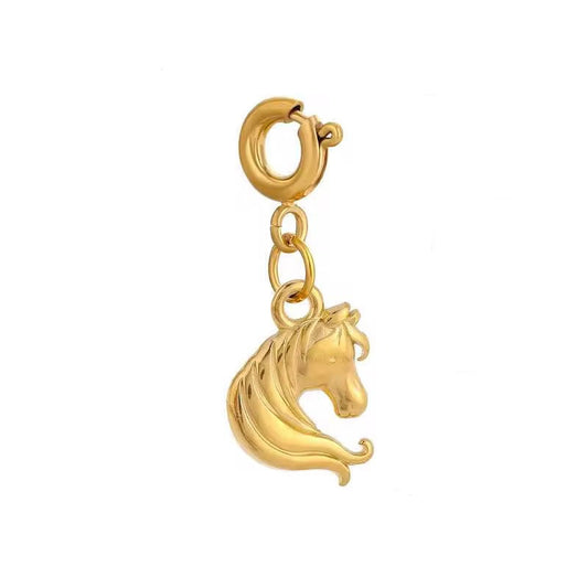 Gold Horse Charm
