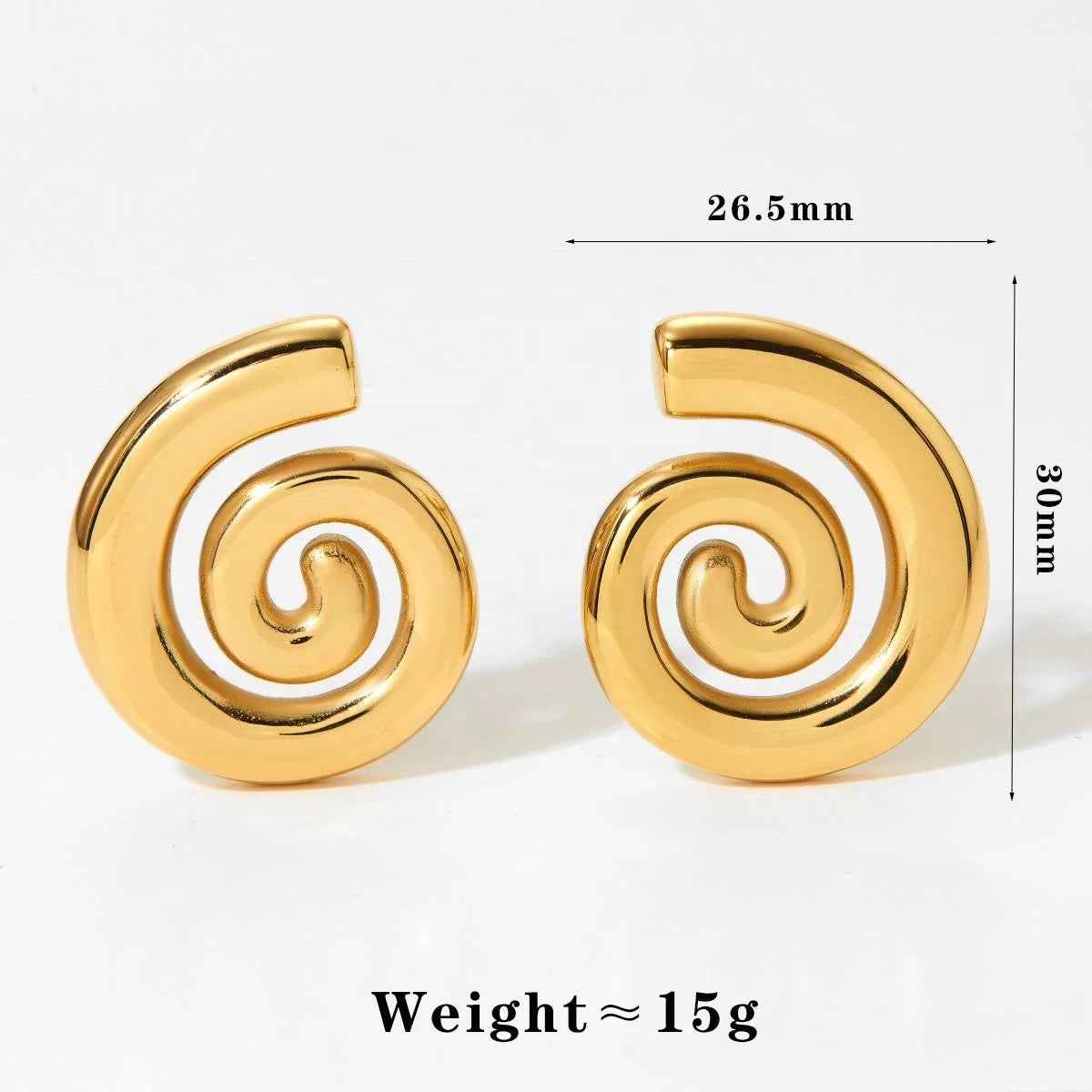 Chunky Spiral Studs