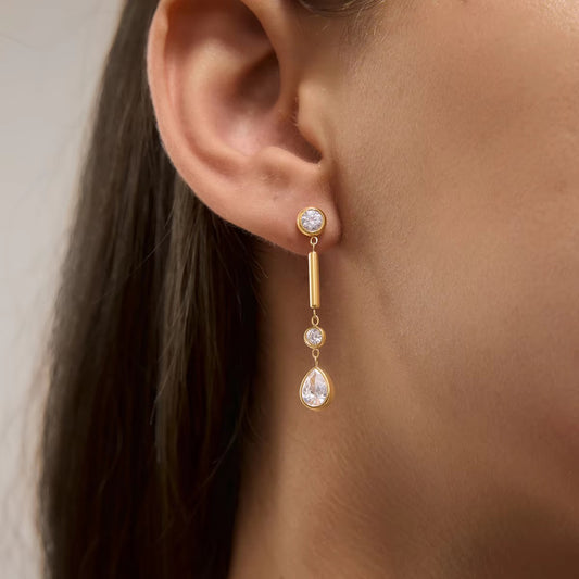 Teardrop Stick Earrings