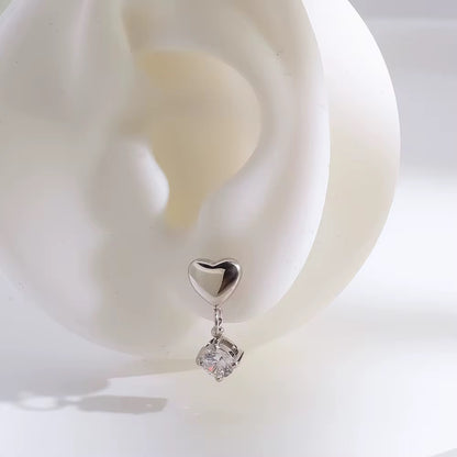 Silver Heart Drops