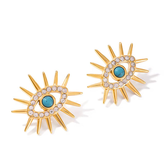 Turquoise Eye Studs