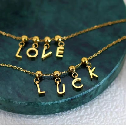 Needle Alphabet Charm