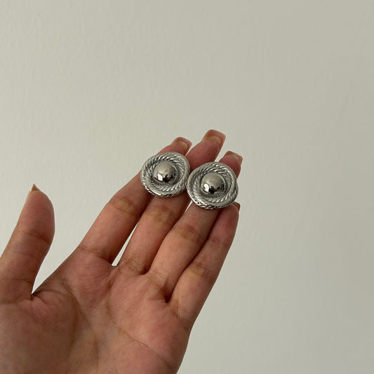 Button Studs-Silver