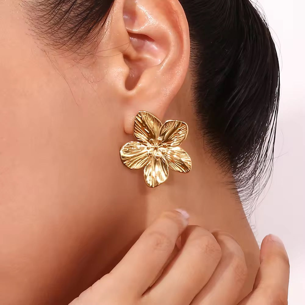 Textured Petal Studs