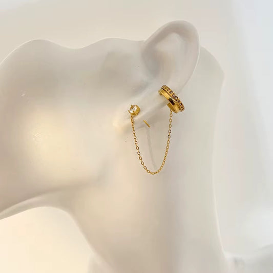 Shine Stud-Earcuff
