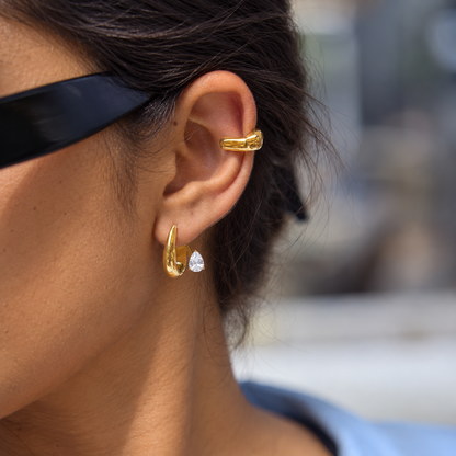 Eve Pear Hoops