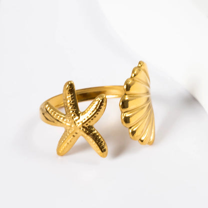 Starfish Shell Ring