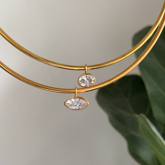 Bezel Collar Necklace