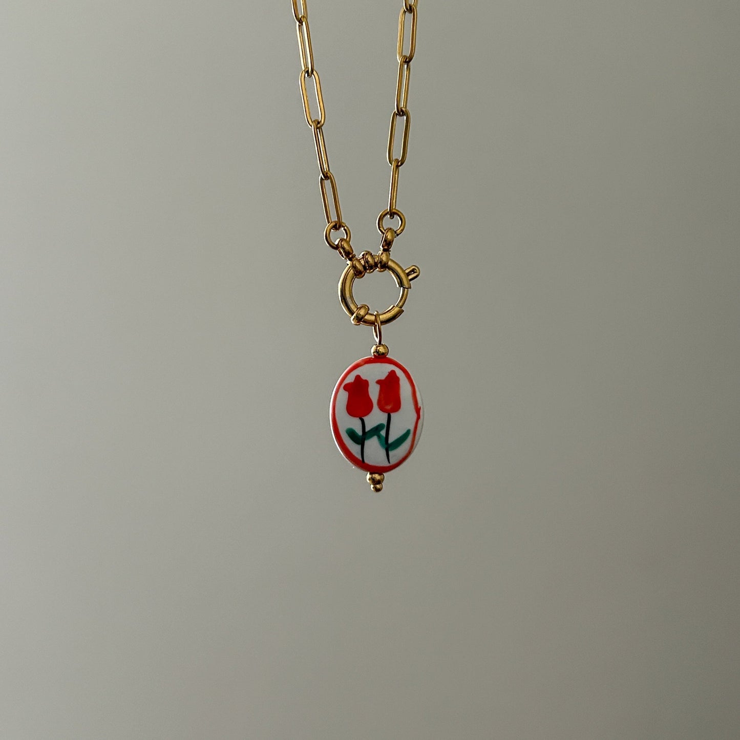 Red Ceramic Charm