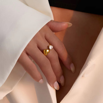 Dual Heart Ring