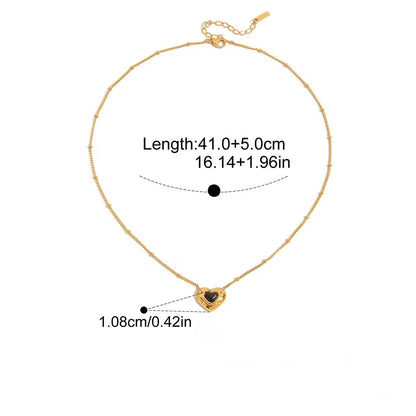 Agate Heart Chain