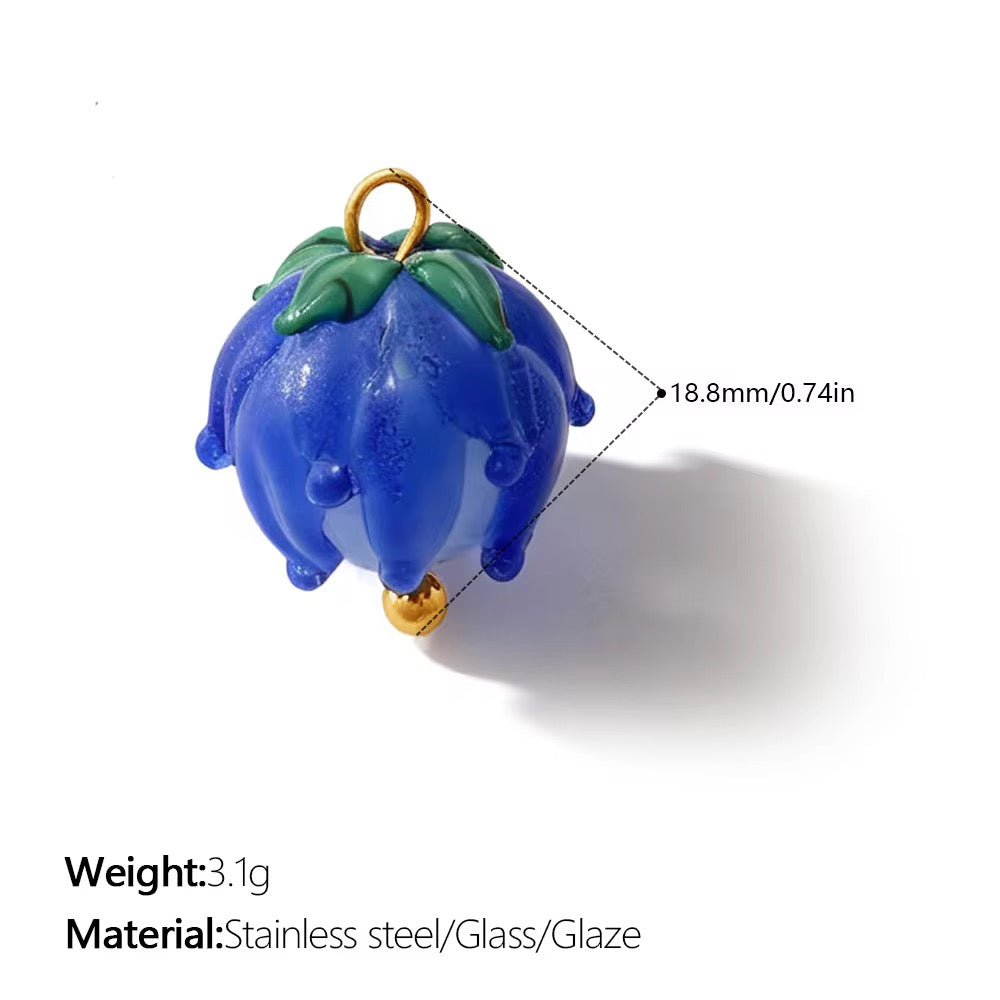 Blue Glass Flower