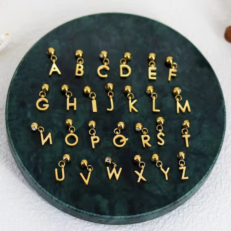 Needle Alphabet Charm