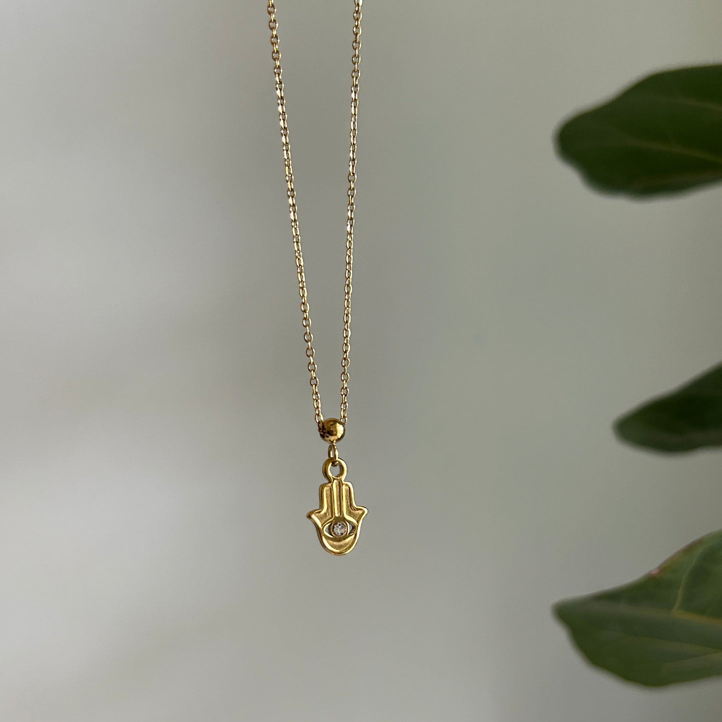 Hamsa Needle Charm