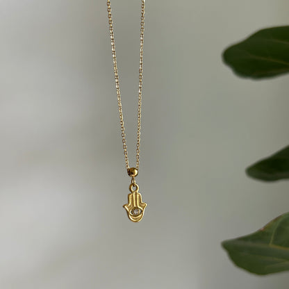 Hamsa Needle Charm