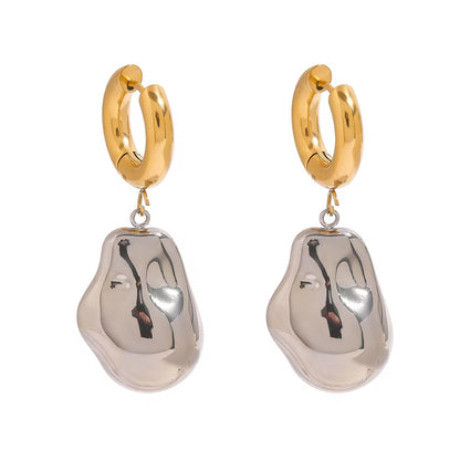 Baroque Steel Earrings