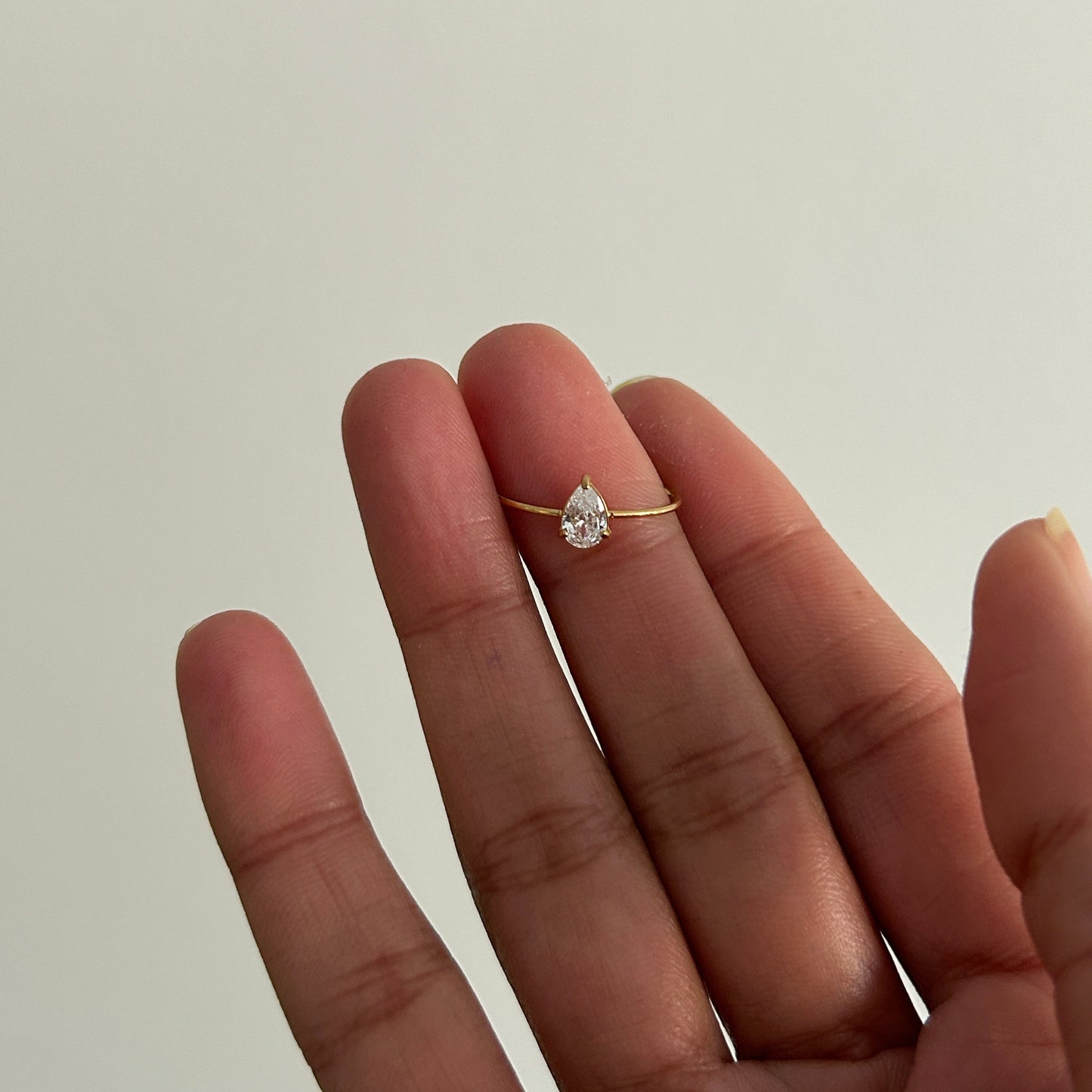 Dainty Pear Ring