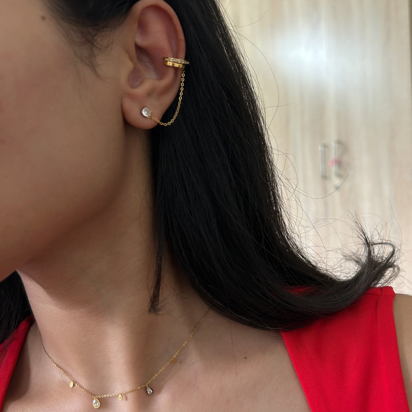 Shine Stud-Earcuff