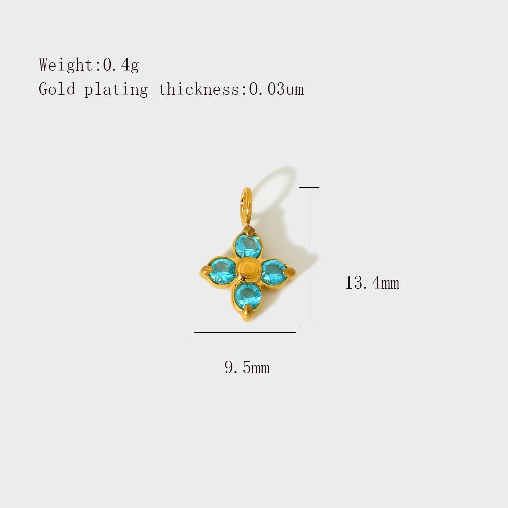 4 Zircon Charm